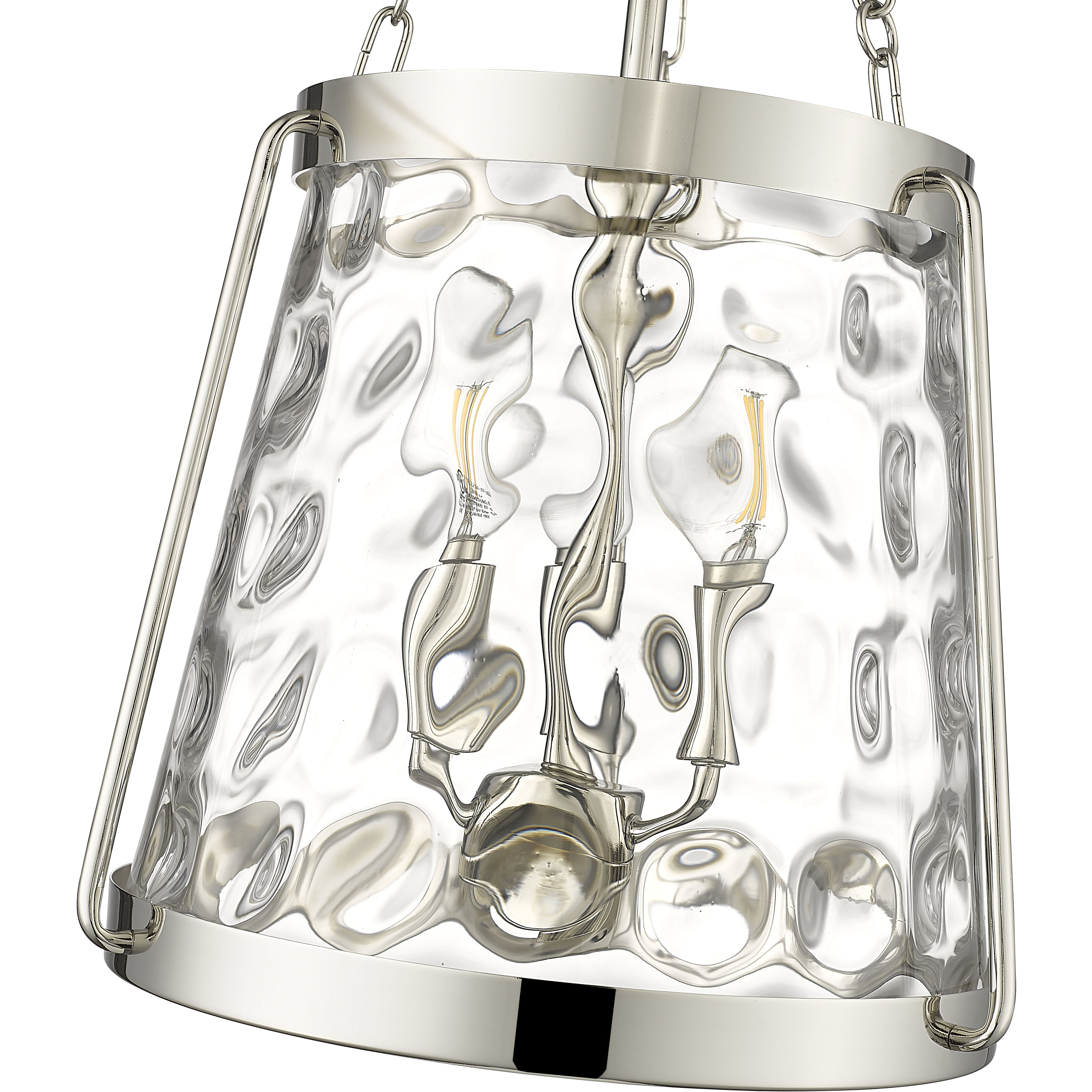 Adabella 3 Light 11.75 inch Polished Nickel Pendant Ceiling Light